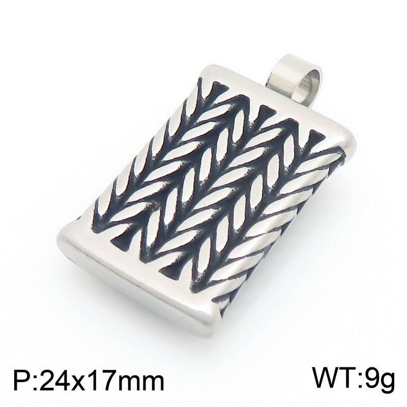 Kemstone Stainless Steel Sneaker Pendant Necklace for Men Street Style High Top Shoe Charm KP117718-LU