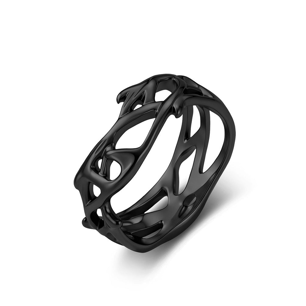 Kemstone Thorn Vine Ring for Men & Women Stainless Steel K-R1243