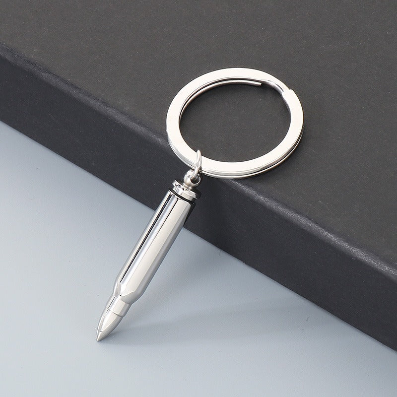 Kemstone Titanium Steel Bullet Keychain with Openable Shell Design KY1472-Z