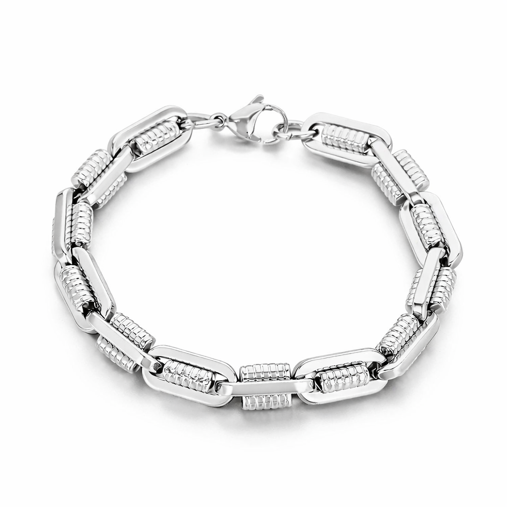Kemstone Titanium Steel Mechanical Link Bracelet for Men KB209971-ZCG