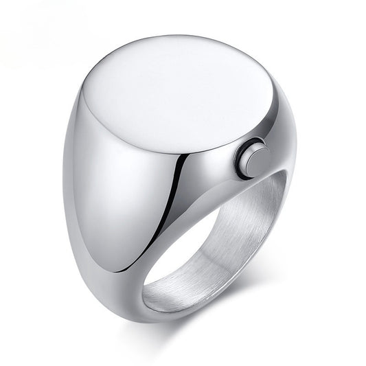 Kemstone Titanium Steel Cremation-Inspired Ring – Minimalist Closure Durable Band RC-443