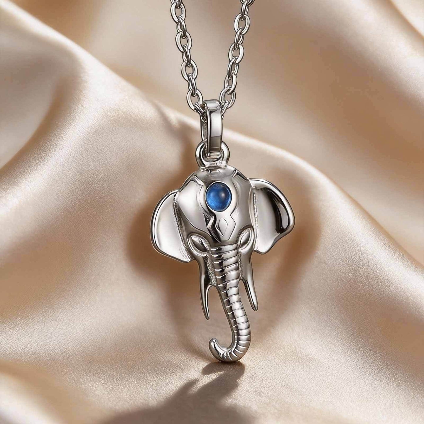 Kemstone Stainless Steel Elephant Pendant Necklace for Men & Women PN-2276