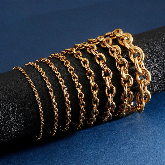 Pulsera Kemstone calada en forma de O - Joyería geométrica de acero inoxidable KB113951-Z