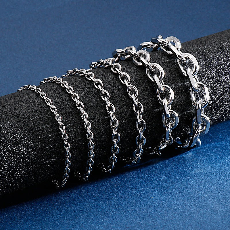 Kemstone Titanium Steel O-Ring Bracelet – Industrial Punk Men’s Street Jewelry KB126640-Z