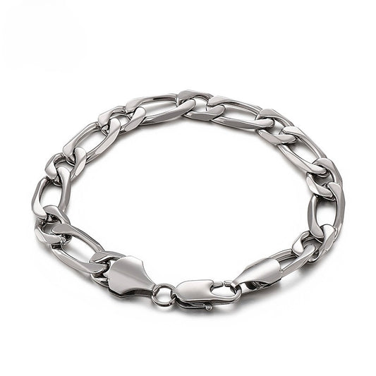 Kemstone NK Chain Necklace – Sandblasted Titanium Steel Men’s Streetwear Jewelry KB84417-CD