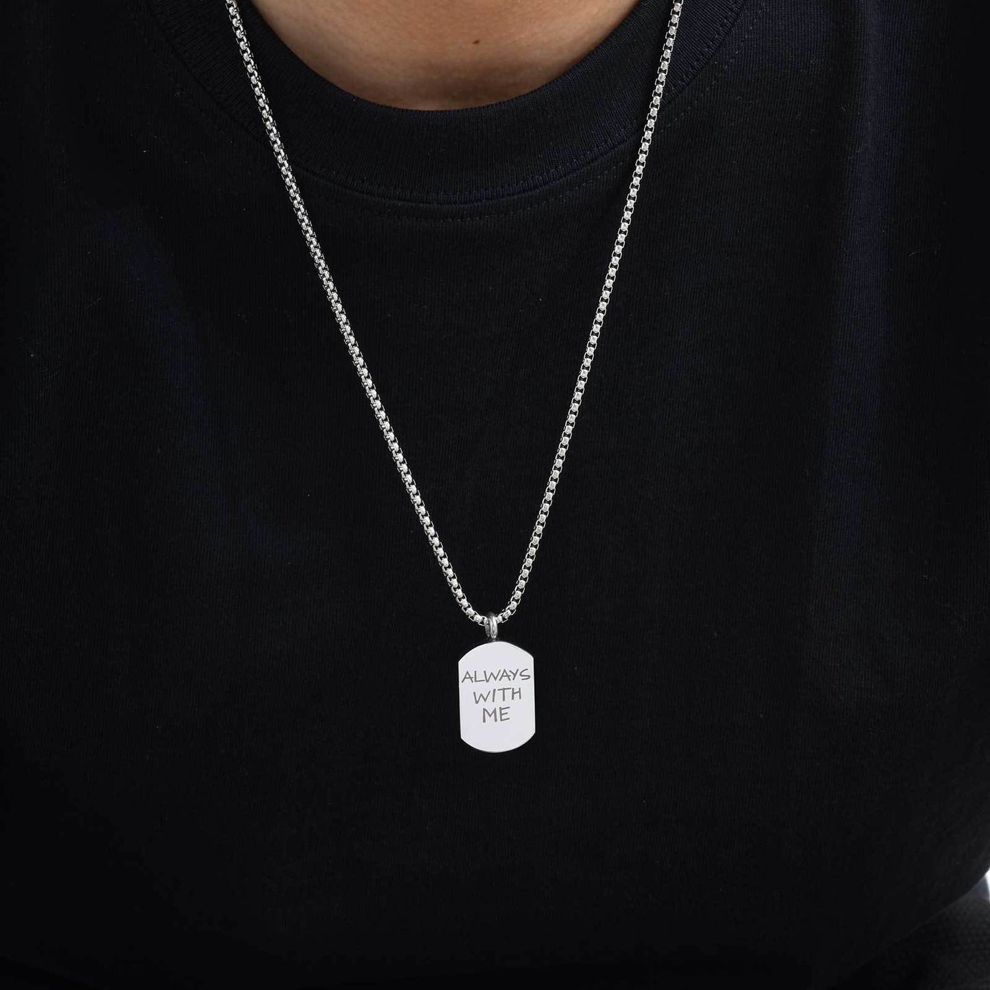 Kemstone Stainless Steel Cremation Urn Necklace – Memorial Jewelry PN-964