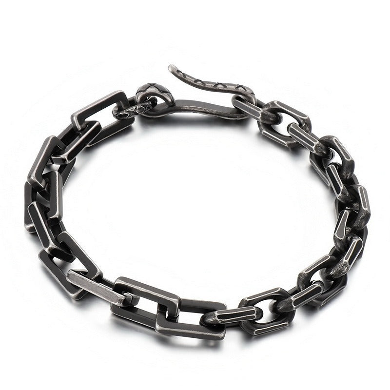 Kemstone Titanium Steel Mixed Link Bracelet for Men KB156607-KLHQ