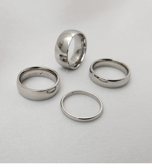 Kemstone Smooth-Finish Stainless Steel 8mm Band Ring – Minimalist Durable Men’s Jewelry R-012