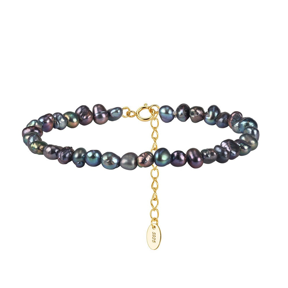 Kemston Multicolor Freshwater Pearl Bracelet for Women 925 Sterling Silver GPB64