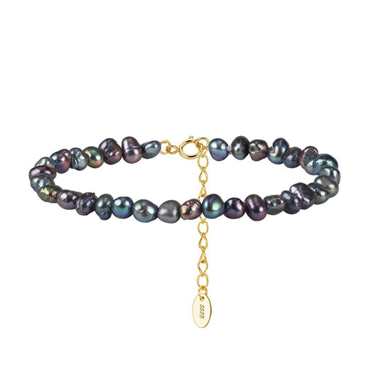 Kemston Multicolor Freshwater Pearl Bracelet for Women 925 Sterling Silver GPB64