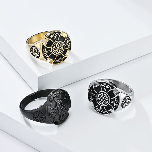 Kemstone Viking Celtic Knot Ring – Titanium Steel Men’s Jewelry K-R801