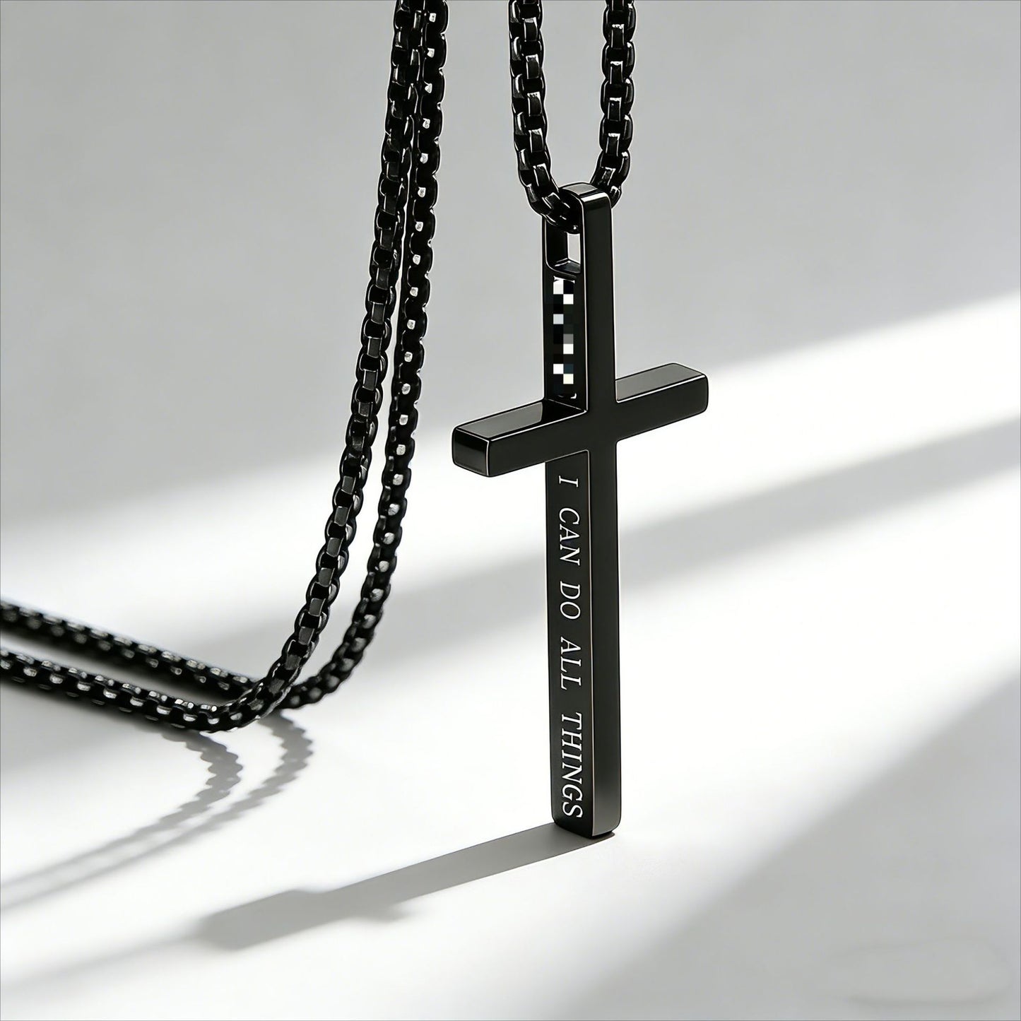 Kemstone Stainless Steel Cross Pendant Necklace – Minimalist for Men & Women Jewelry K-PT233