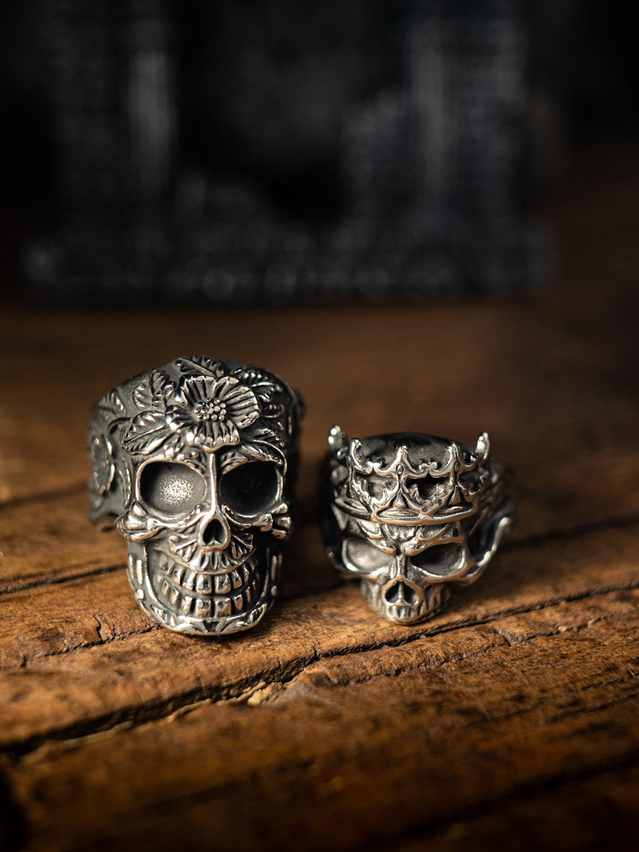 Kemstone Titanium Steel Gothic Skull Ring for Men NW-JZ268
