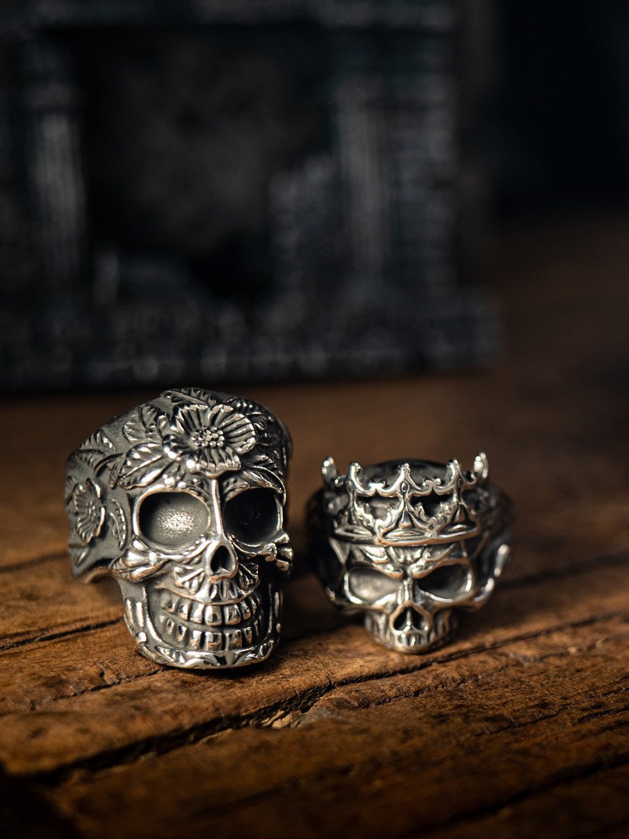 Kemstone Titanium Steel Gothic Skull Ring for Men NW-JZ268