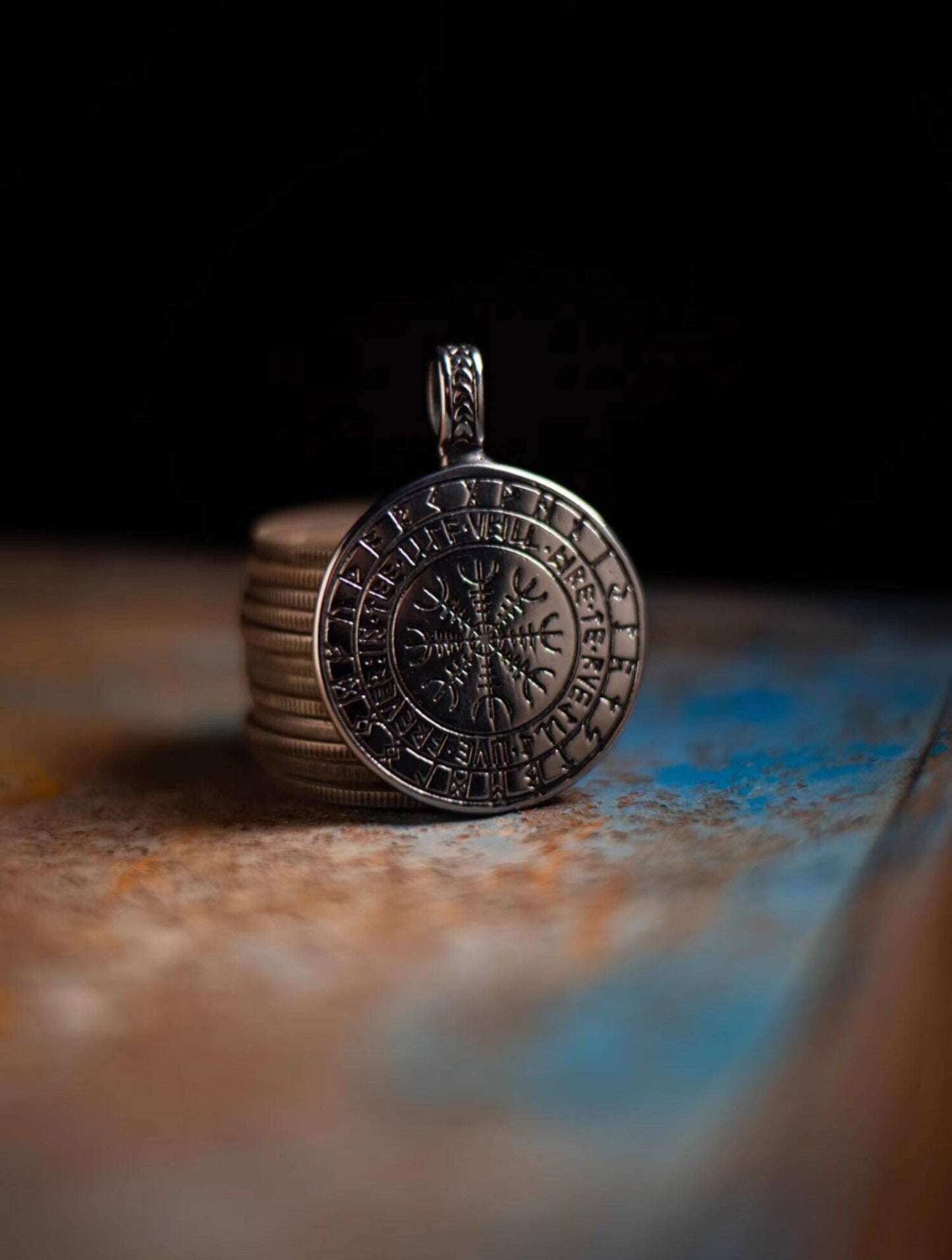 Kemstone Tree of Life Pendant Necklace – Norse Viking Titanium Steel for Men NW-XL177