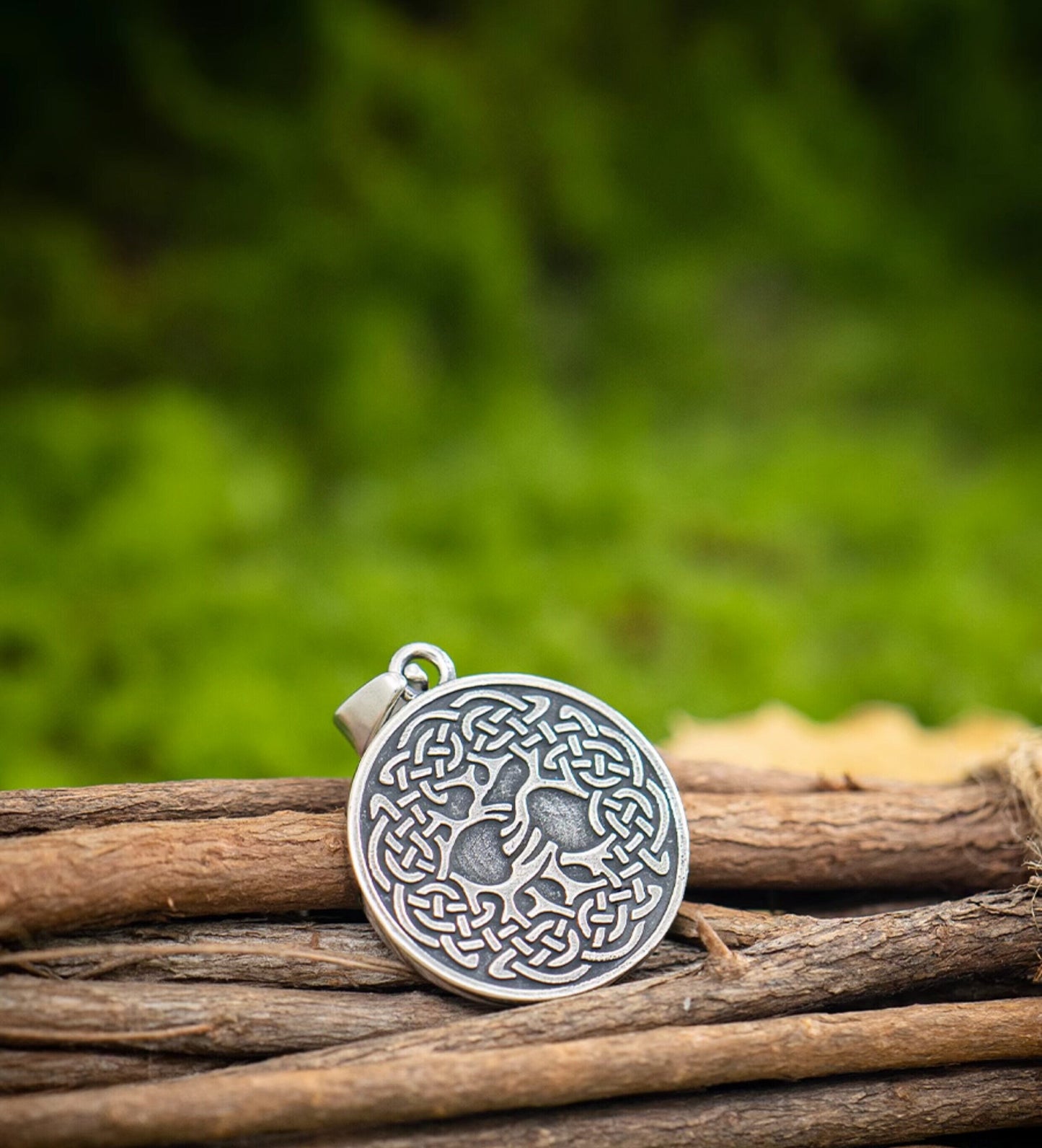 Kemstone Viking Ship Pendant Necklace – Titanium Steel Double-Sided Coin for Men NW-XL158