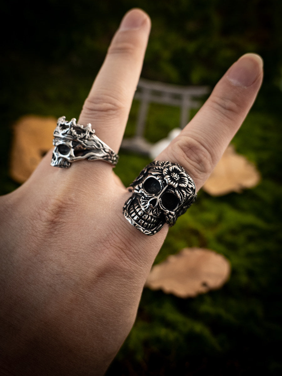 Kemstone Titanium Steel Gothic Skull Ring for Men NW-JZ268