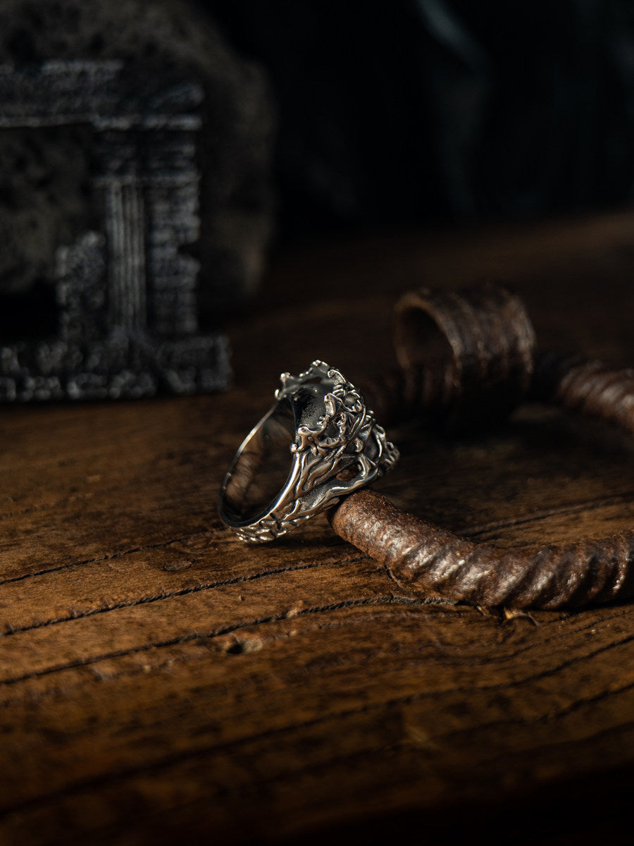 Kemstone Titanium Steel Gothic Skull Ring for Men NW-JZ268