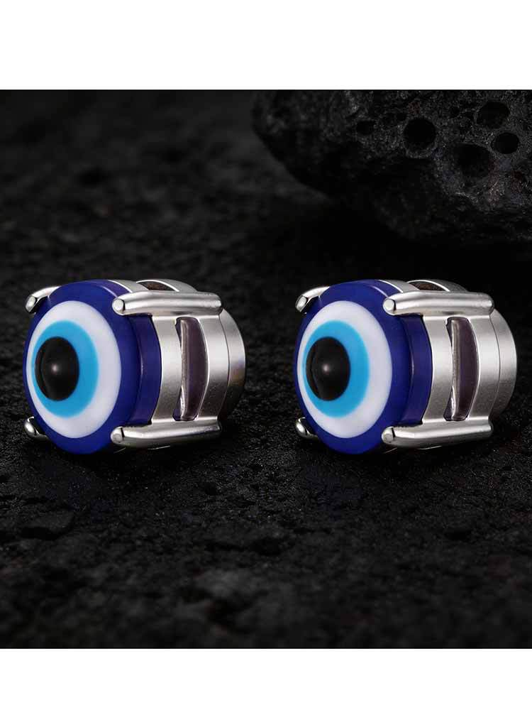 Kemstone Magnetic Ear Cuff No Piercing Stainless Steel Eye Ear Clip Earring for Men Women EC-002