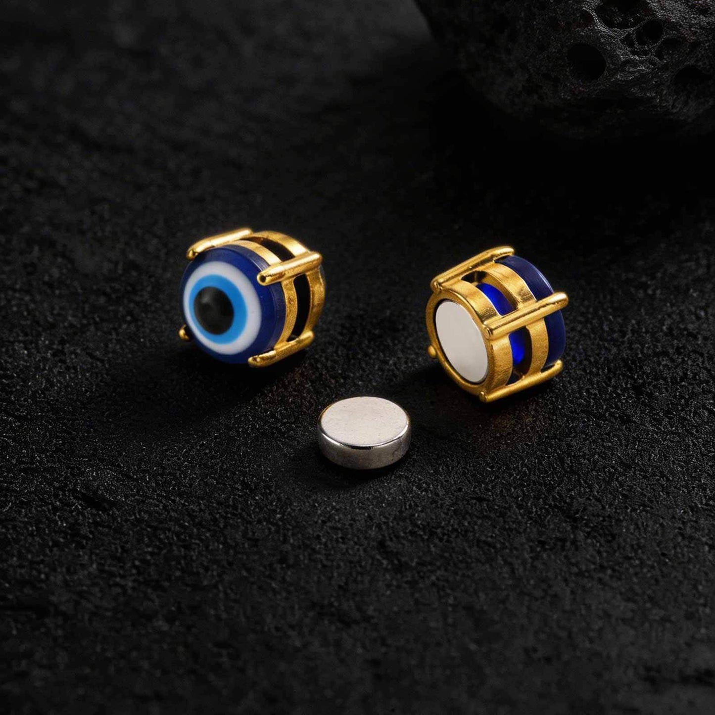 Kemstone Magnetic Ear Cuff No Piercing Stainless Steel Eye Ear Clip Earring for Men Women EC-002