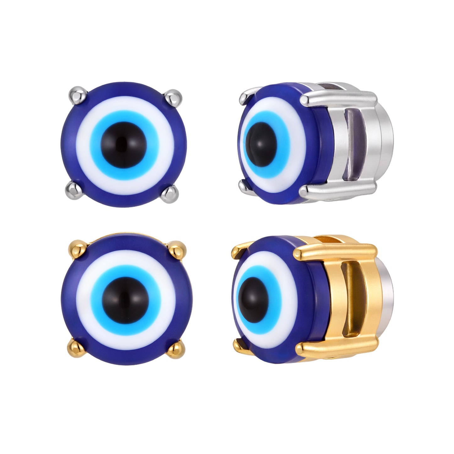 Kemstone Magnetic Ear Cuff No Piercing Stainless Steel Eye Ear Clip Earring for Men Women EC-002