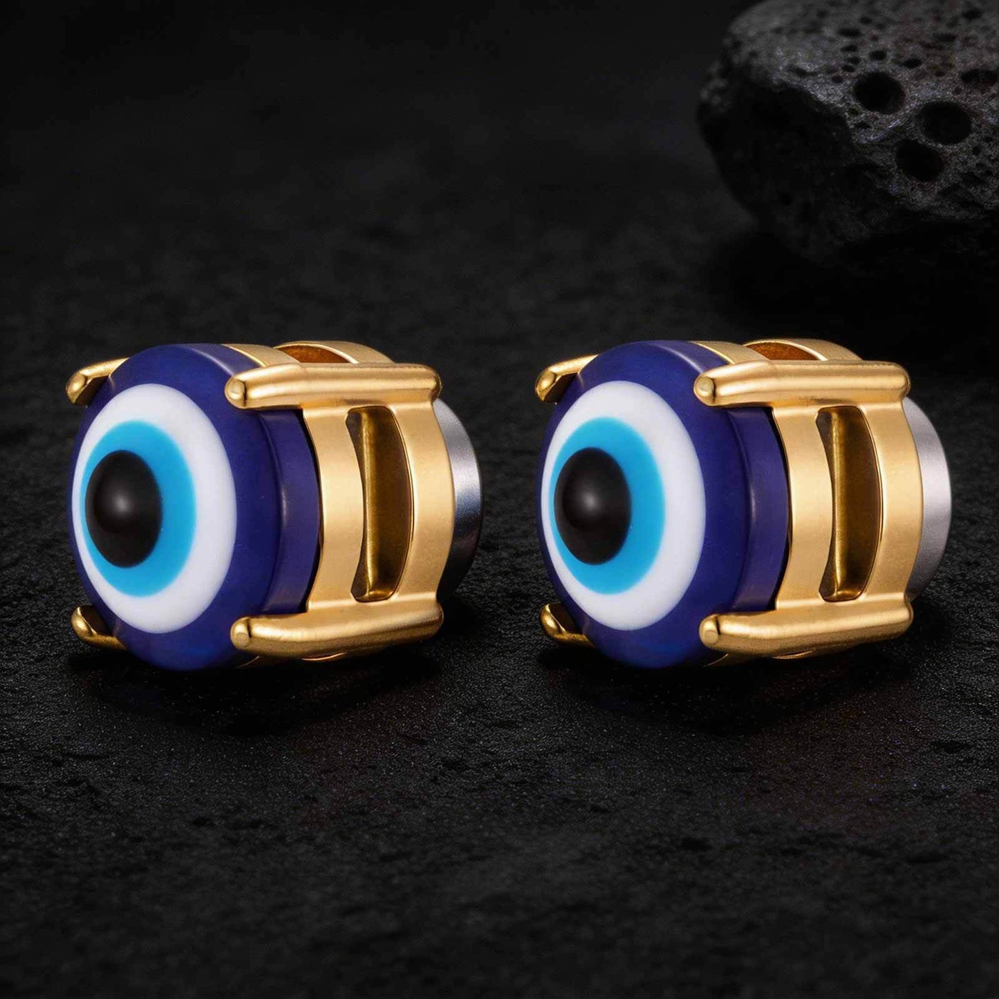 Kemstone Magnetic Ear Cuff No Piercing Stainless Steel Eye Ear Clip Earring for Men Women EC-002