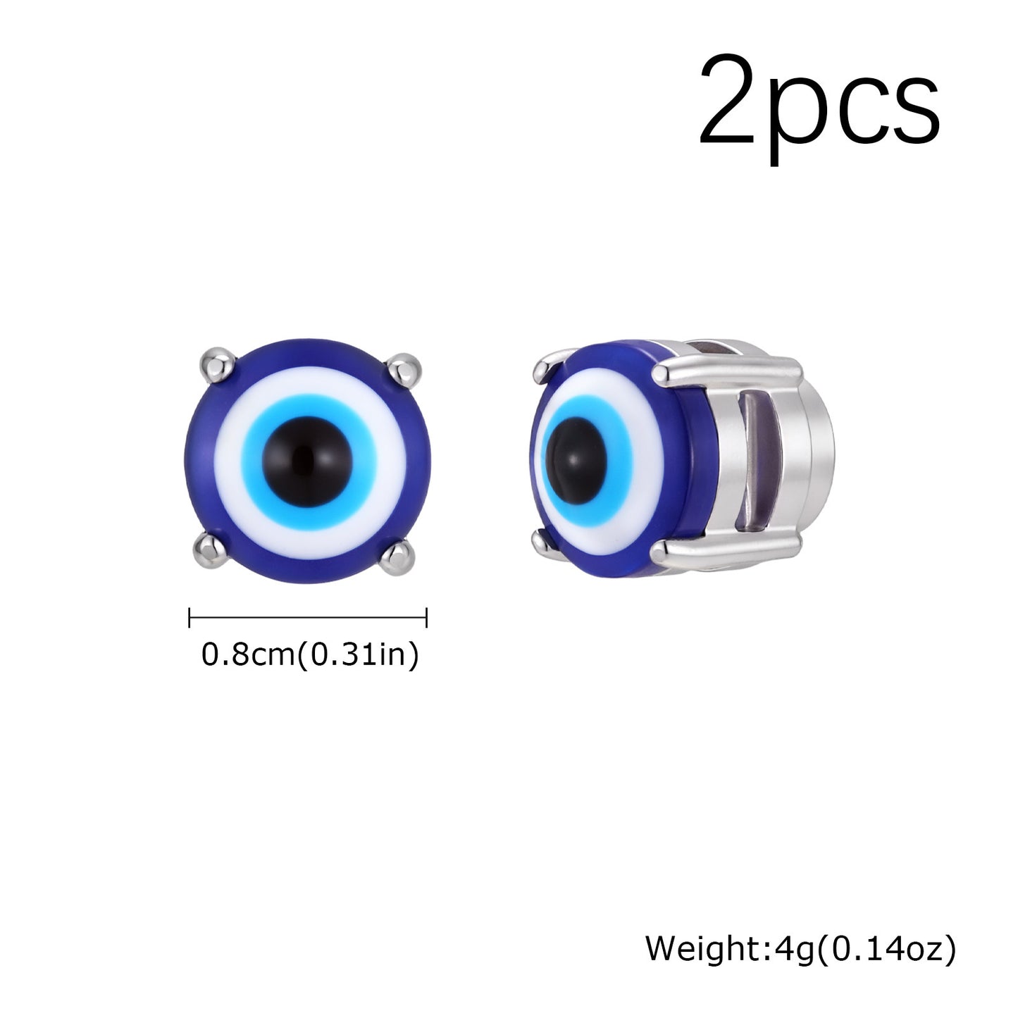 Kemstone Magnetic Ear Cuff No Piercing Stainless Steel Eye Ear Clip Earring for Men Women EC-002