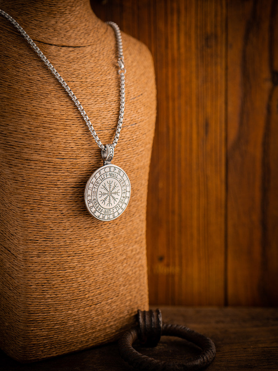 Kemstone Tree of Life Pendant Necklace – Norse Viking Titanium Steel for Men NW-XL177