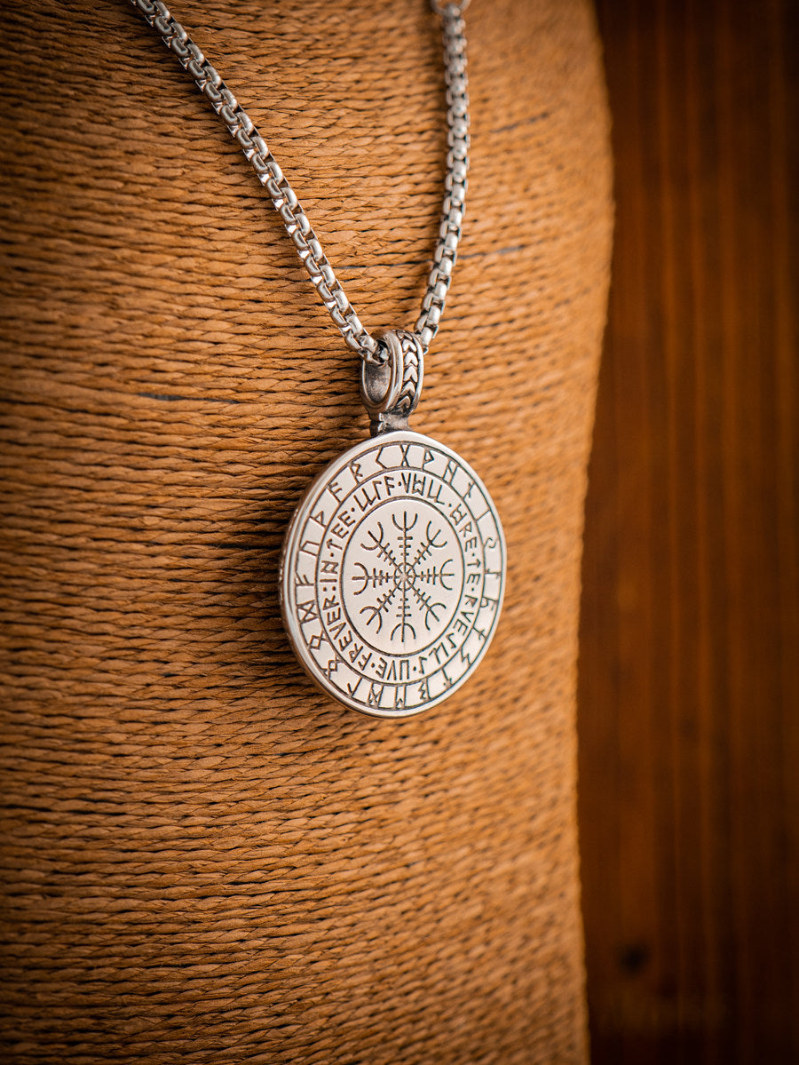 Kemstone Tree of Life Pendant Necklace – Norse Viking Titanium Steel for Men NW-XL177