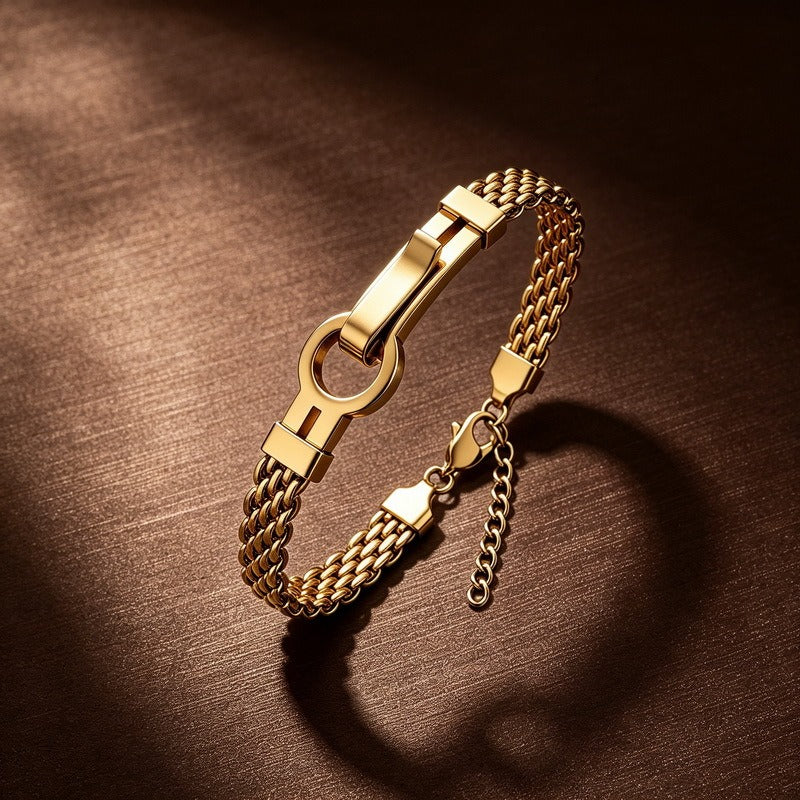 Kemstone Titanium Steel Multi-Row Chain Bracelet for Men KB213310-KFC