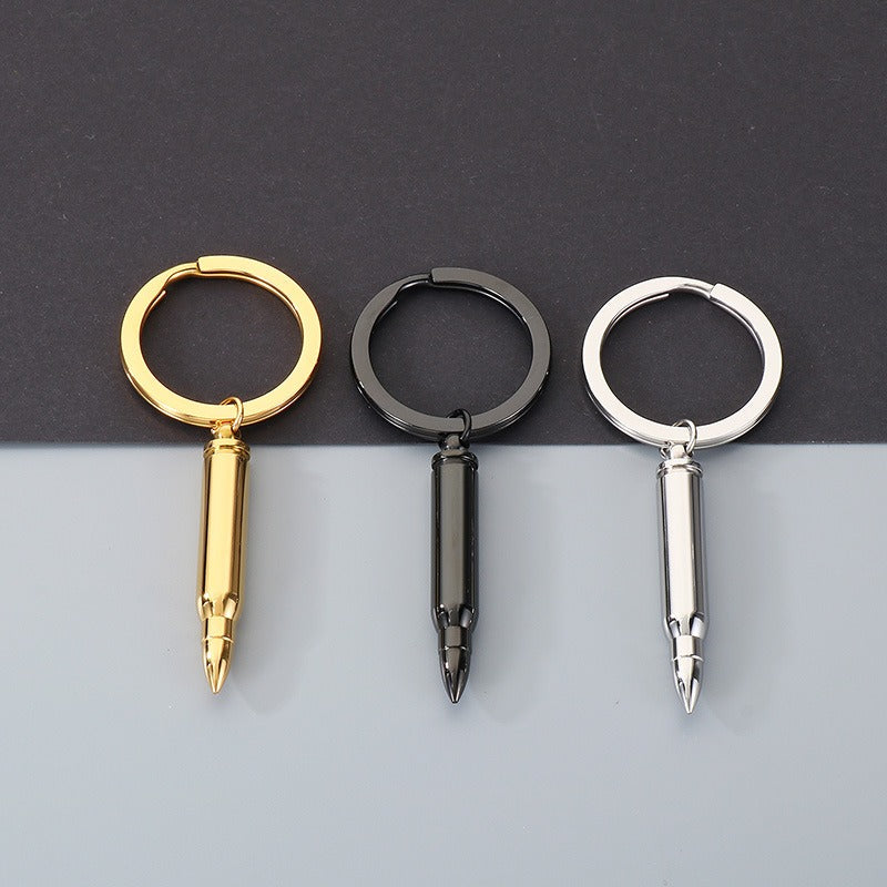 Kemstone Titanium Steel Bullet Keychain with Openable Shell Design KY1472-Z