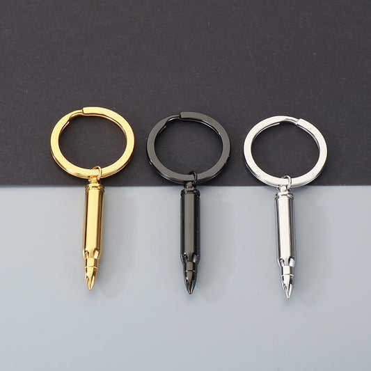 Kemstone Titanium Steel Bullet Keychain with Openable Shell Design KY1472-Z