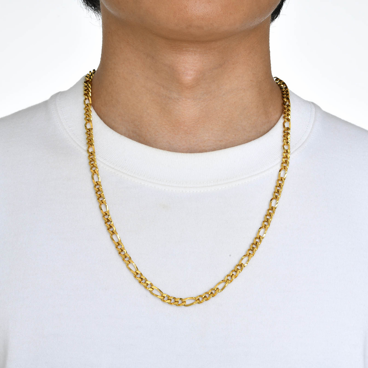 Kemstone Stainless Steel Flat Chain Necklace for Men NC-1381