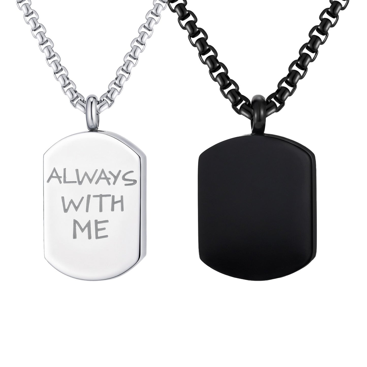 Kemstone Stainless Steel Cremation Urn Necklace – Memorial Jewelry PN-964