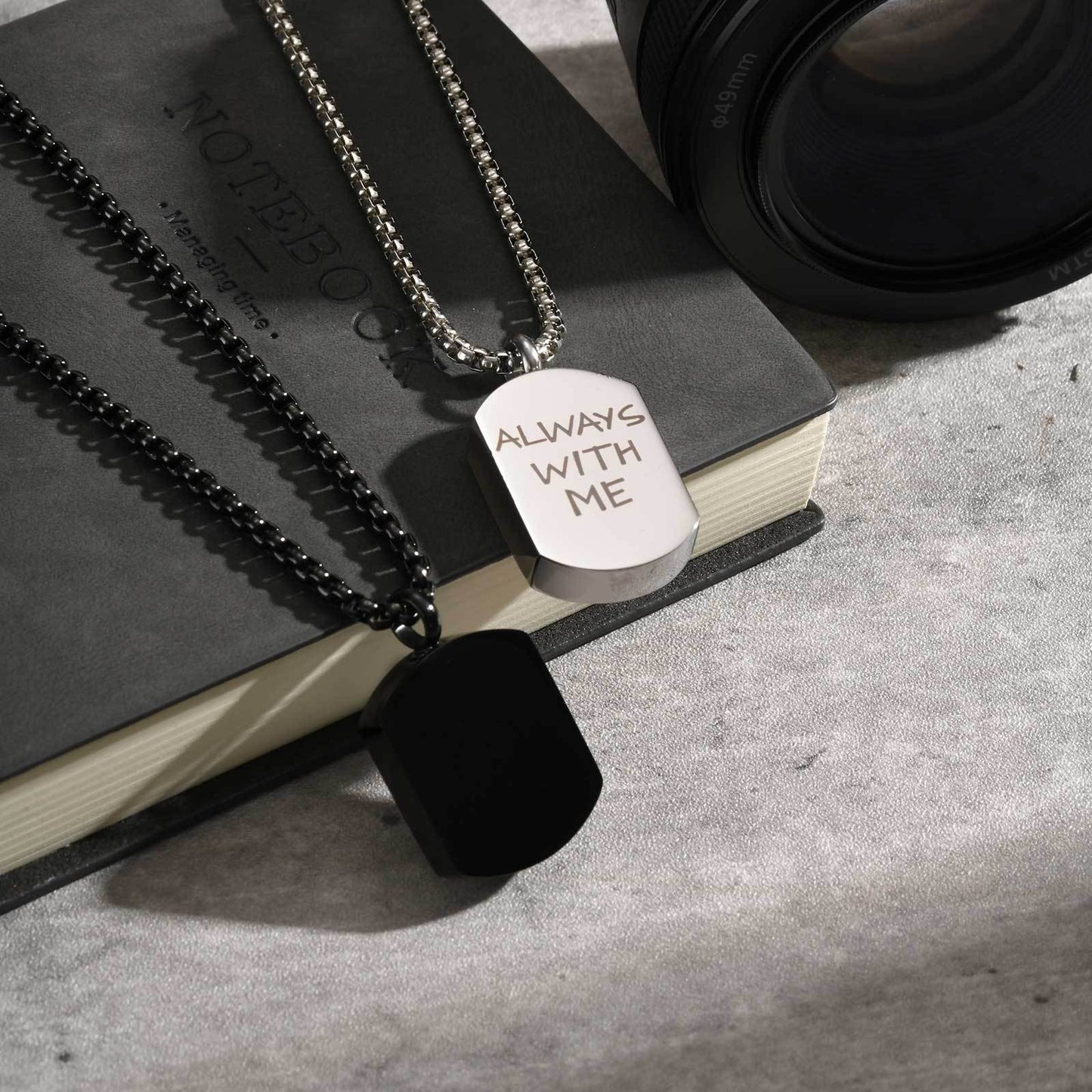 Kemstone Stainless Steel Cremation Urn Necklace – Memorial Jewelry PN-964