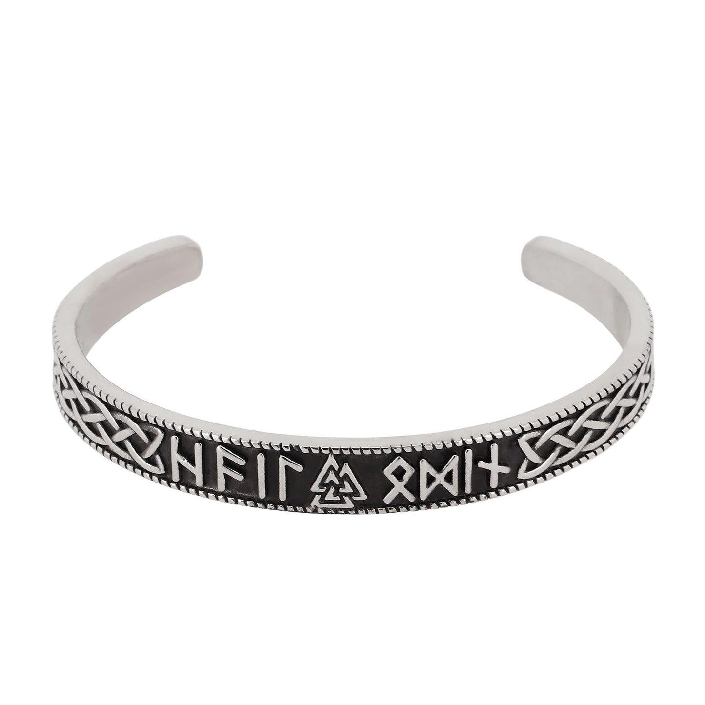 Kemstone Viking Mjölnir Cuff Bracelet – Steel Norse Men’s Jewelry KB182575