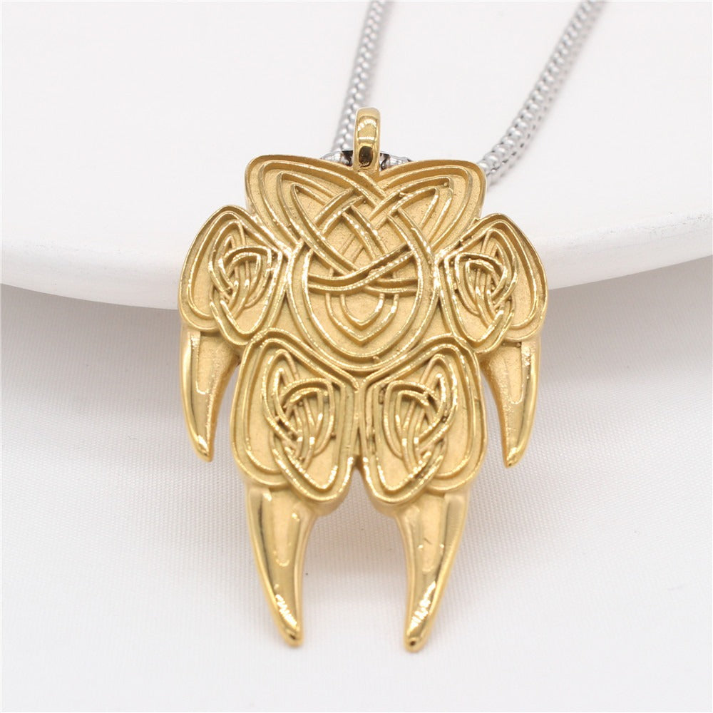 Kemstone Titanium Steel Knot Pendant Necklace for Men Maritime Style P1246