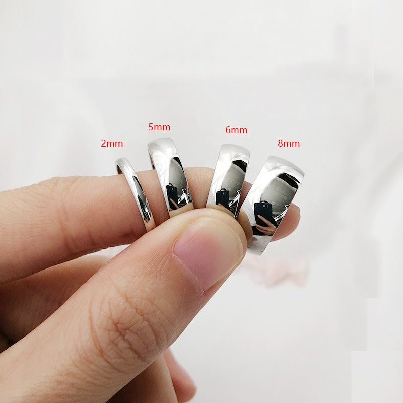 Kemstone Smooth-Finish Stainless Steel 8mm Band Ring – Minimalist Durable Men’s Jewelry R-012