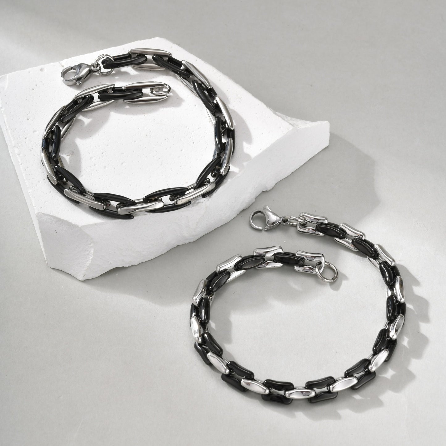Kemstone Stainless Steel Cuban Chain Bracelet for Men BR-2798
