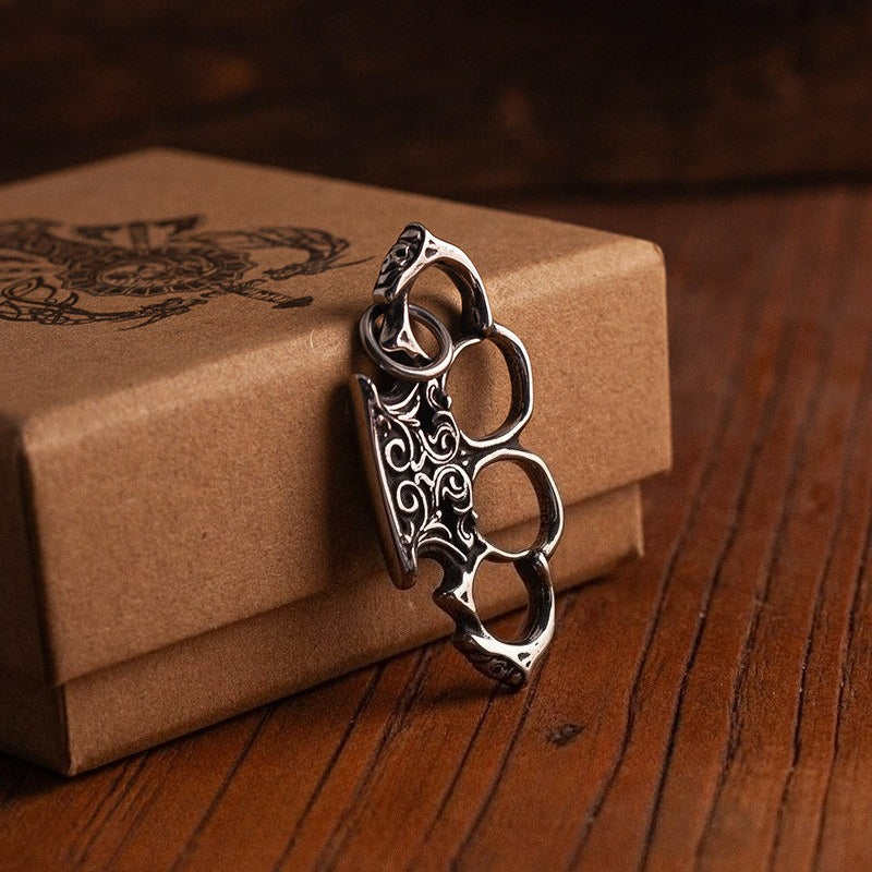 Kemstone Industrial Pendant Necklace Titanium Steel Biker Style for Men NW-YXTH303