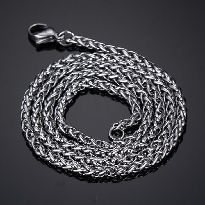 Kemstone Men’s Stainless Steel Zulfikar Sword Necklace Set – Layered Street Style Jewelry PN-2254