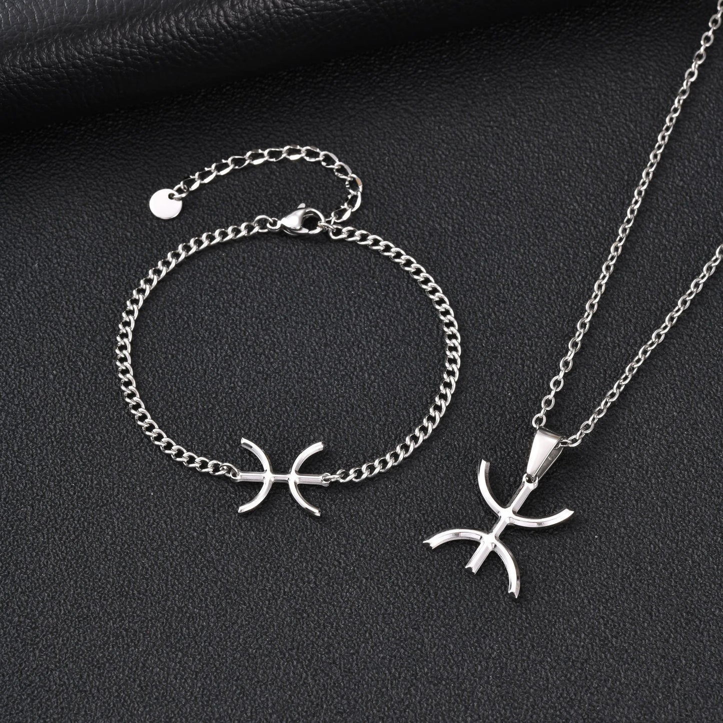 Kemstone Stainless Steel Tribal Inspired Dual Wear Necklace Bracelet for Men Hip Hop Minimal Chain BR-3040