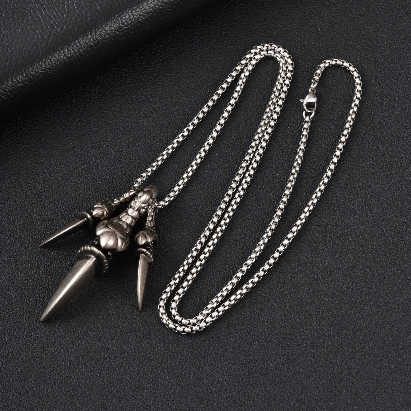 Kemstone Stainless Steel Dragon Claw Pendant Necklace for Men NC-3000