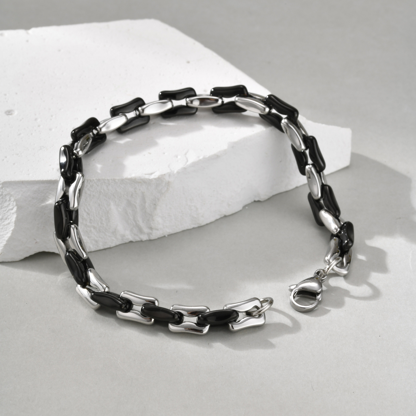 Kemstone Stainless Steel Cuban Chain Bracelet for Men BR-2798