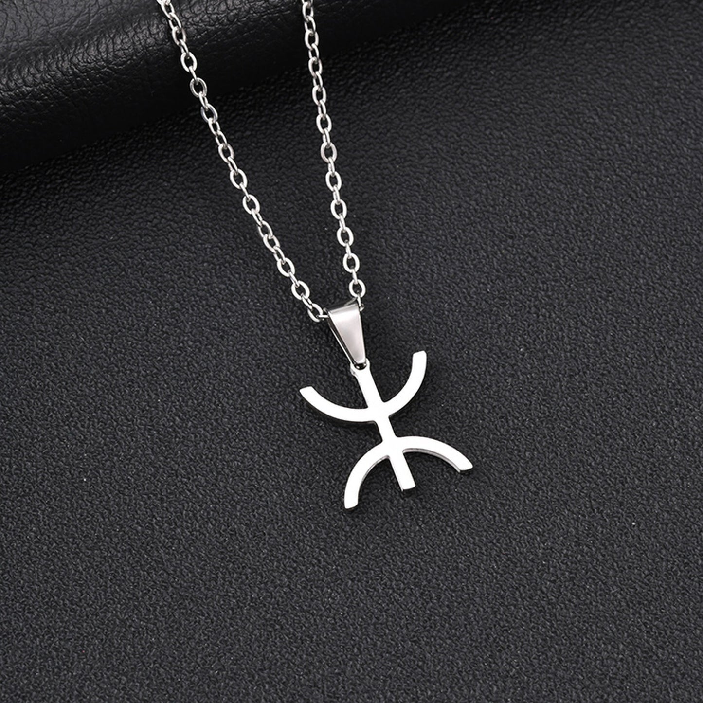 Kemstone Stainless Steel Tribal Inspired Dual Wear Necklace Bracelet for Men Hip Hop Minimal Chain BR-3040