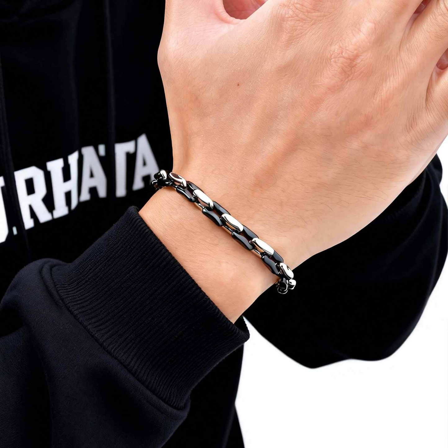 Kemstone Stainless Steel Cuban Chain Bracelet for Men BR-2798