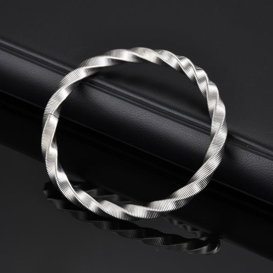 Kemstone Stainless Steel Mobius Spring Bangle Bracelet for Men B-643