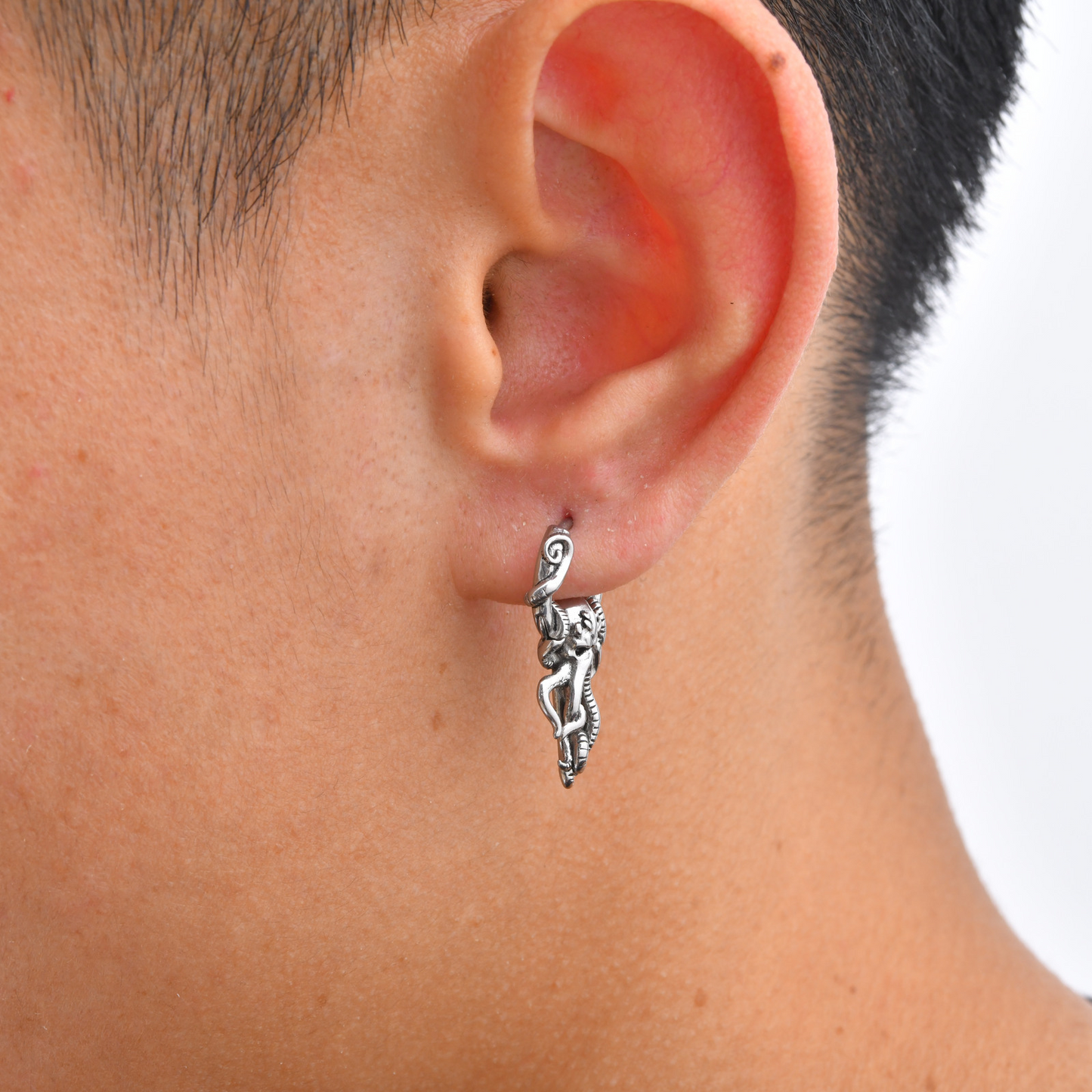 Kemston Stainless Steel Octopus Hoop Ear Cuff Earring for Men EH-891