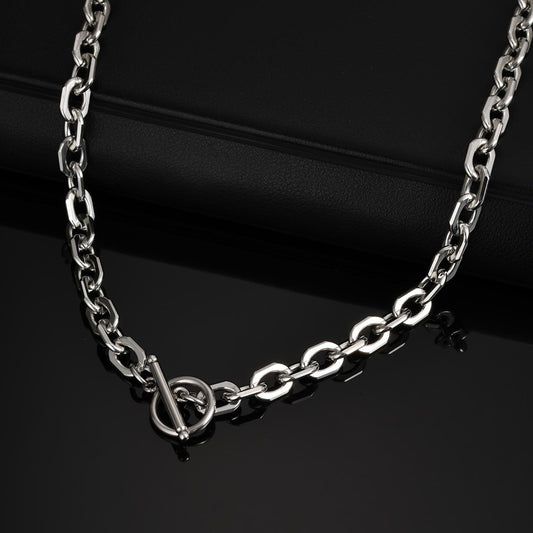 Kemstone Stainless Steel Toggle Chain Necklace for Men Minimalist NC-1762