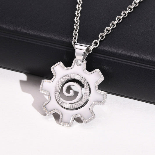 Kemstone Men’s Stainless Steel Gear Pendant Necklace – Industrial Style 60cm PN-650